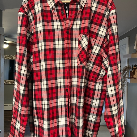 Lacoste Regular Fit Checkered Thick Flannel Overshirt MENS New with tags. - Picture 3 of 8